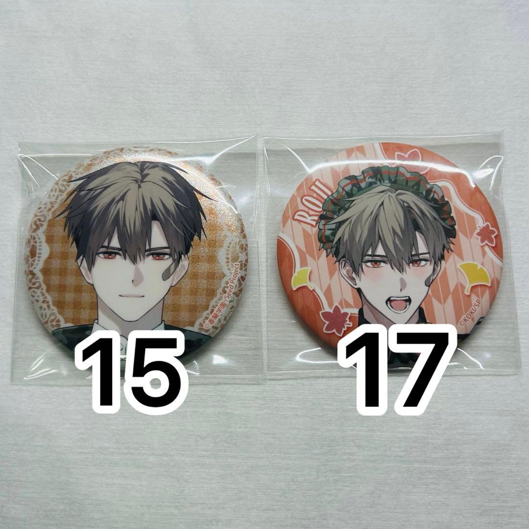 雨鬼 籠 缶バッジ 2種類 計32個のセット