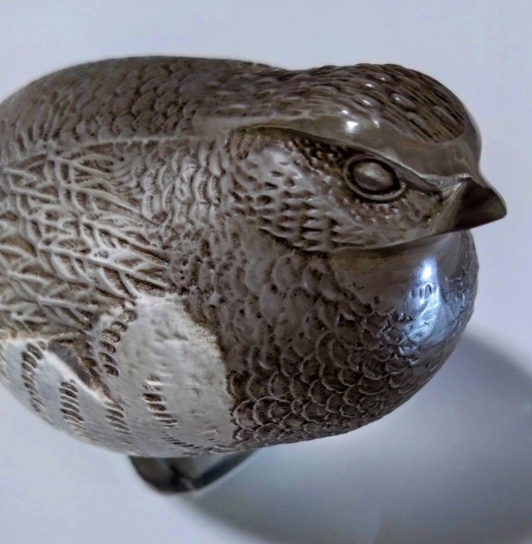 ルネ　ラリック　R LALIQUE　ウズラ　置物　オブジェ　クリスタル