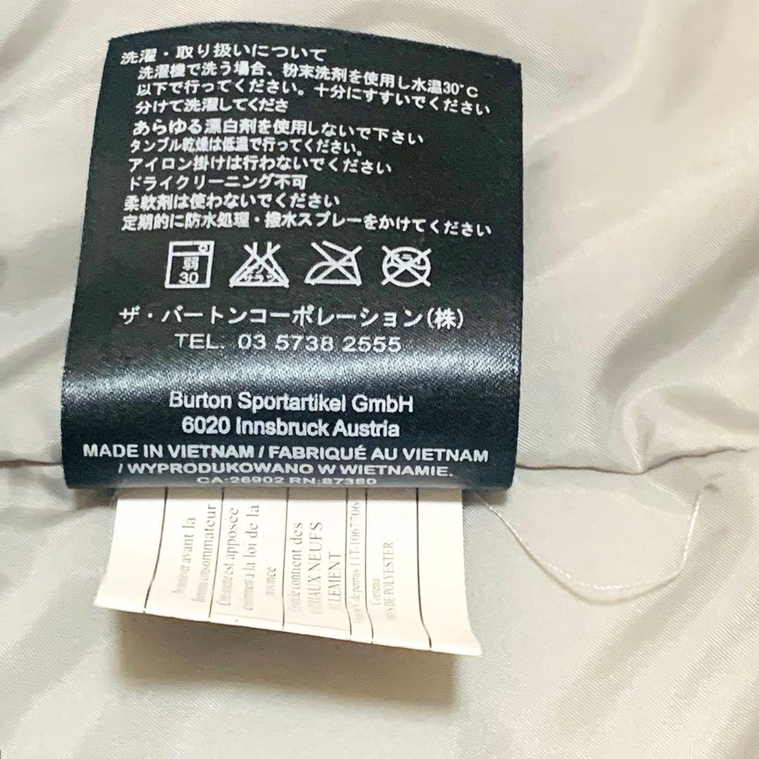 BURTON スノボウェア ジャケット グレー レディース スキーウェア フード