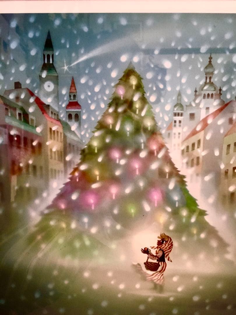 希少　藤城清治　限定品　マッチ売りの少女　122/450 真作