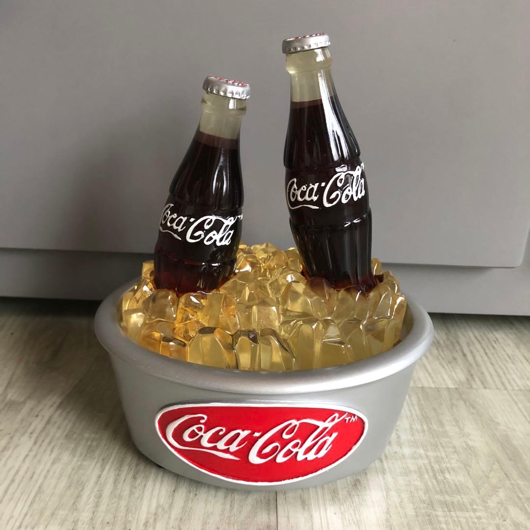 アメリカUSAビンテージコカコーラボトル2本クーラーボックスディスプレイ置物