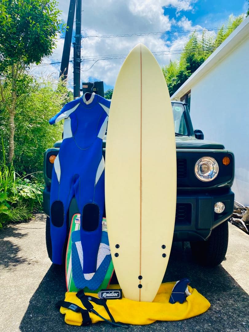 新品・未使用　サーフボード一式　フィン　セットアップ　ウェットスーツセット