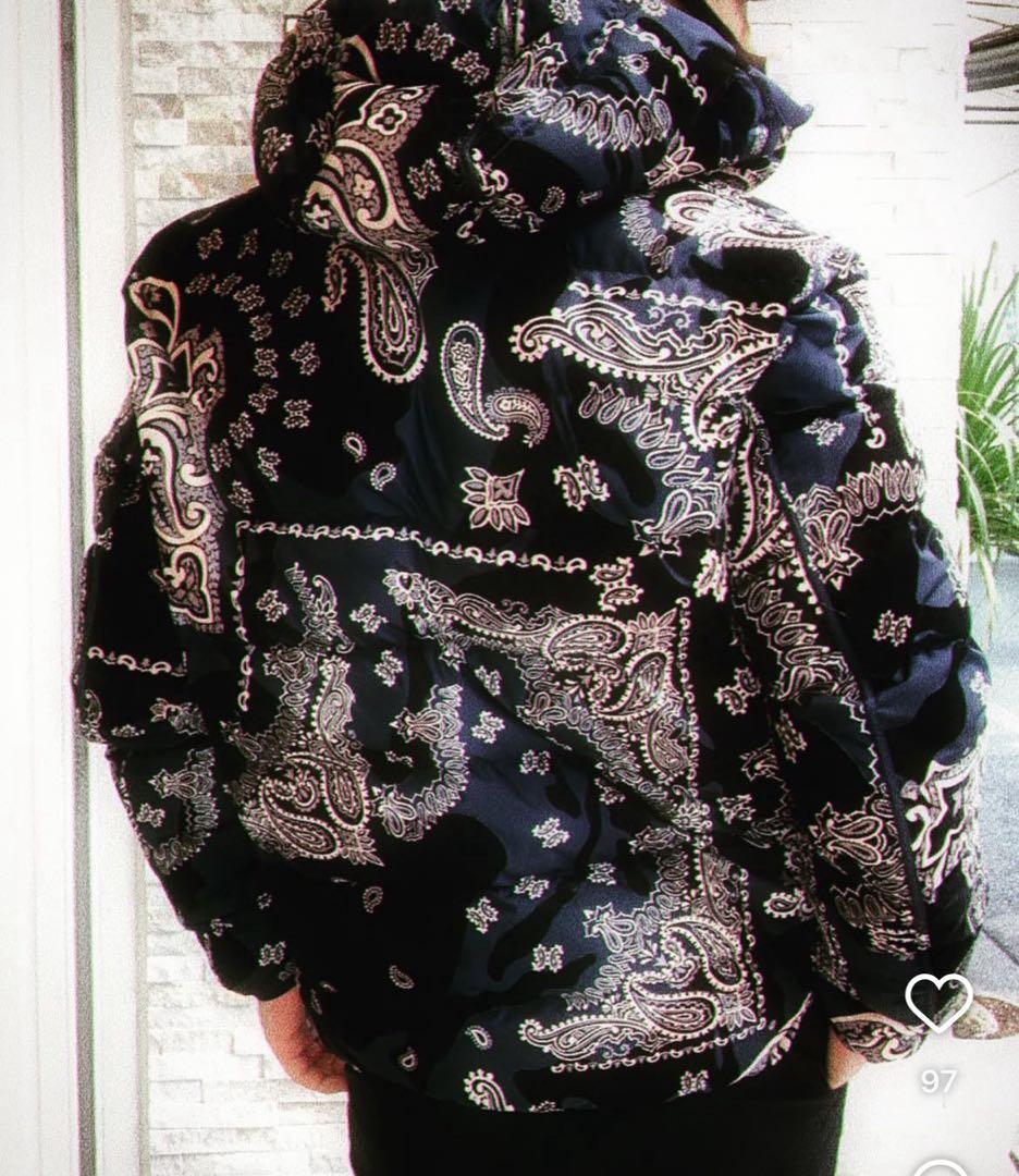 美品　モンクレール　ペイズリー　リバーシブル　2 ゴールデンサイズ