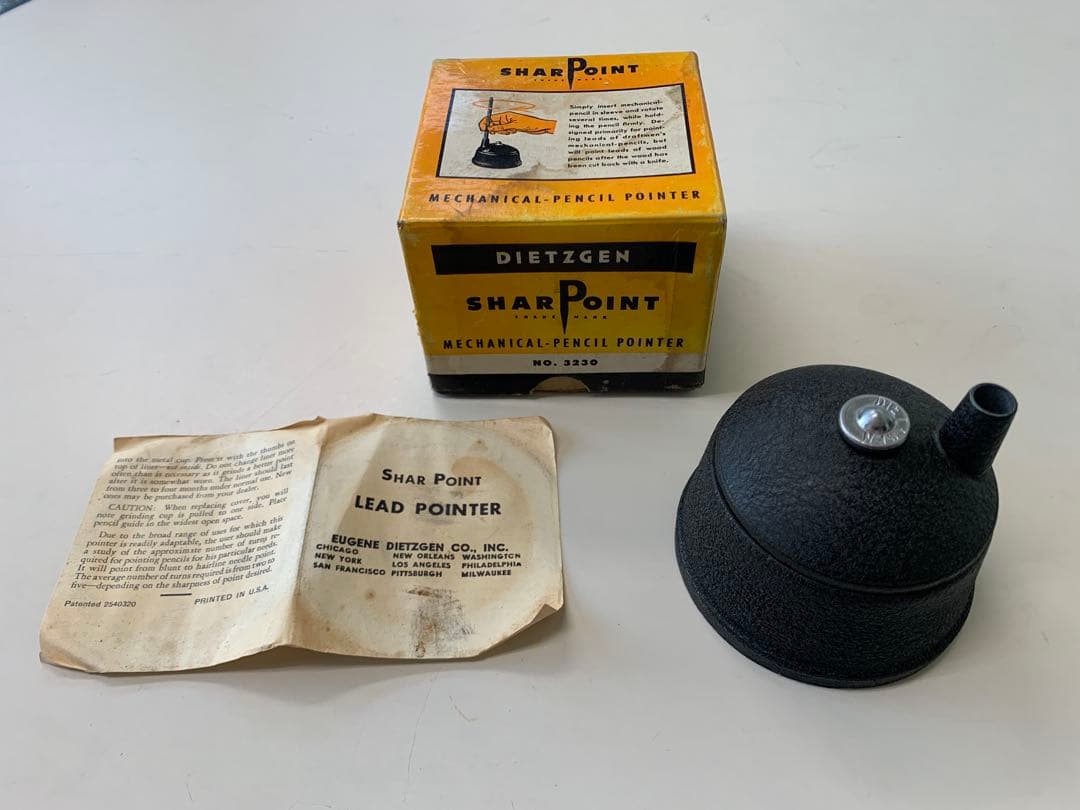 ビンテージ Dietzgen SharPoint 鉛筆ポインターシャープナー