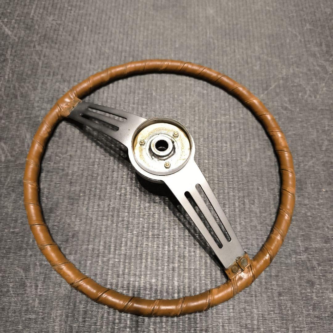 スバル360ヤングＳＳ　皮巻きハンドル