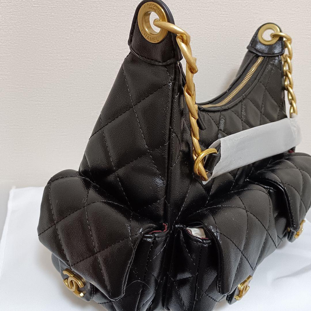 CHANEL ブラック ショルダーバッグ