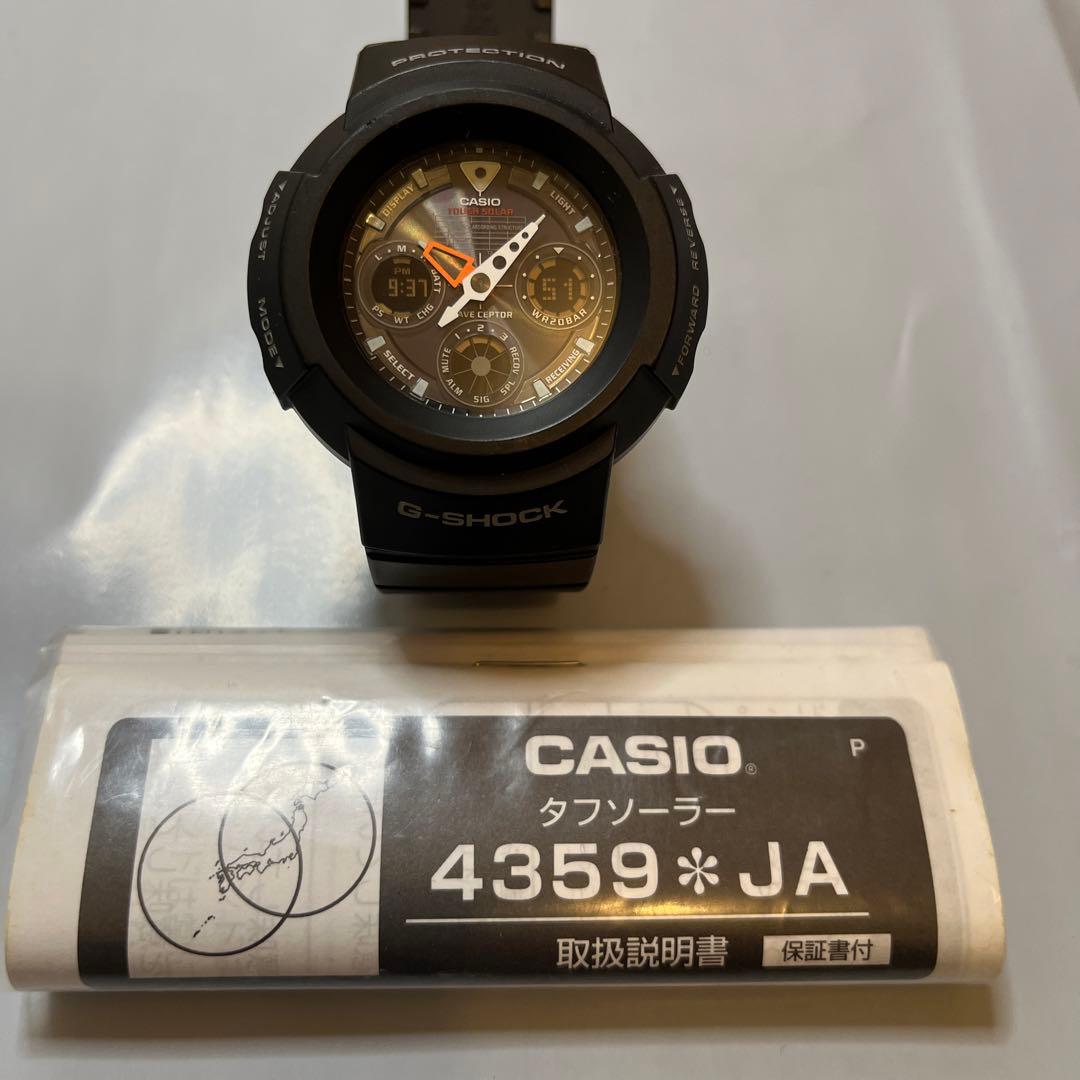 希少！【美品】G-SHOCK アナログ電波ソーラーAWG-500J Gショック
