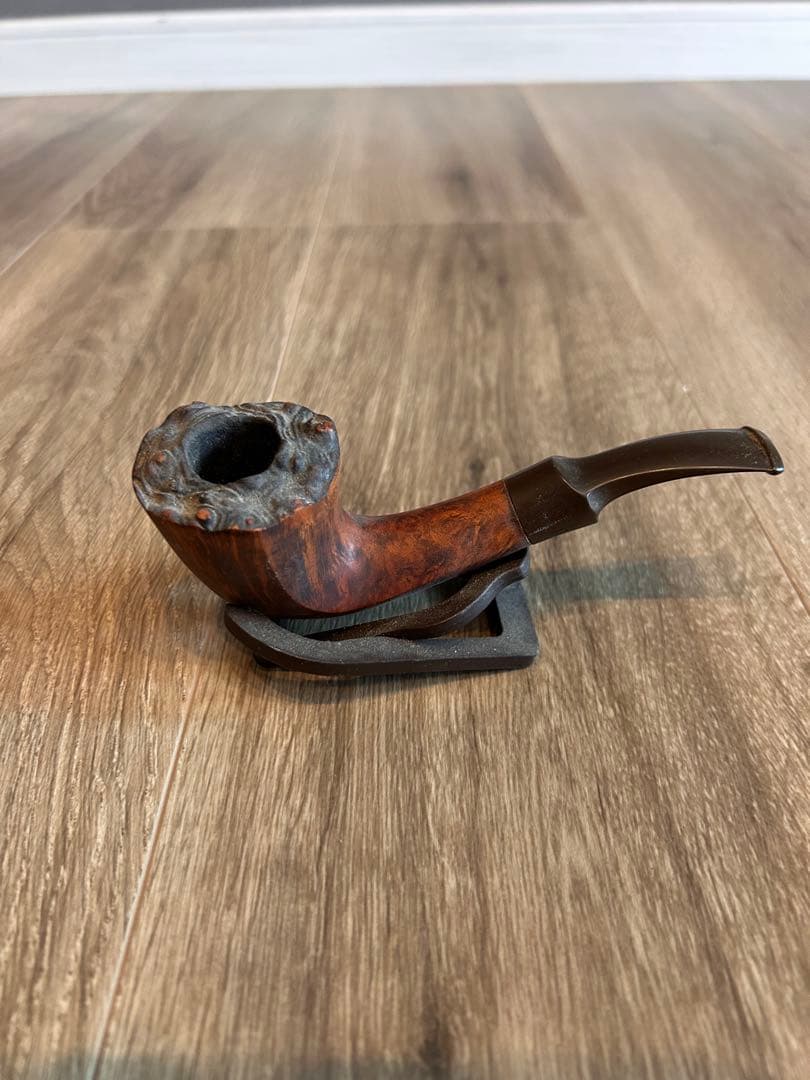 ツゲ ミズキ TSUGE MIZKI アンティーク 木製パイプ スタンド付き