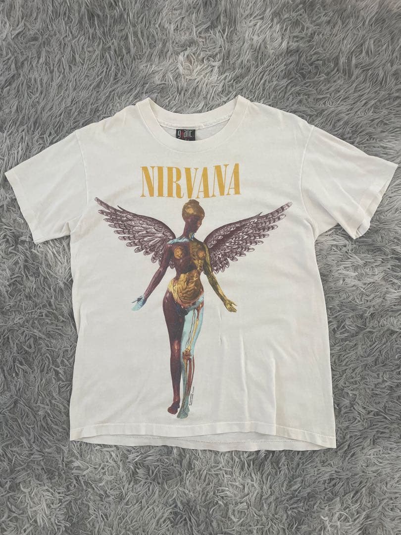 90s ニルヴァーナ インユーテロNIRVANA IN UTEROTシャツ XL