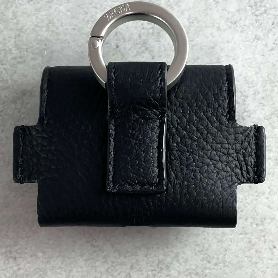 現行/未使用✨ エルメジルドゼニア エアポッズケース ディアスキン ブラック