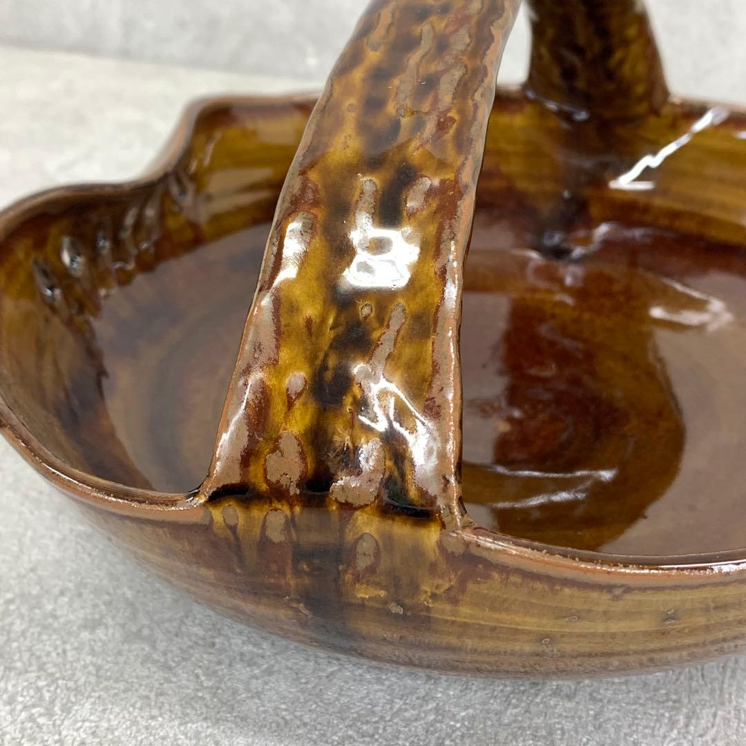 十三代 高取八仙 手付菓子器 共箱 高取焼 抹茶 和 茶の湯