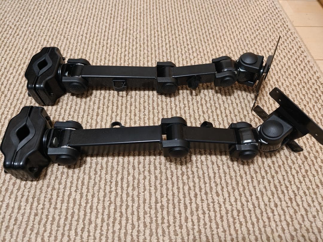 ブラック モニターアーム 二重アーム CR-LA358 x 2セット