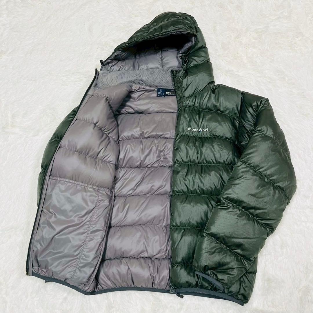 モンベル　ライトアルパインダウンパーカM　ダークグリーン　スタッフバッグなし廃盤