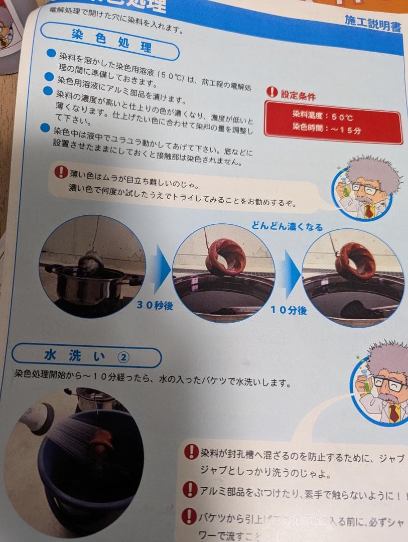 業者歓迎、DIY好きな方など必見！アルマイト施工キット