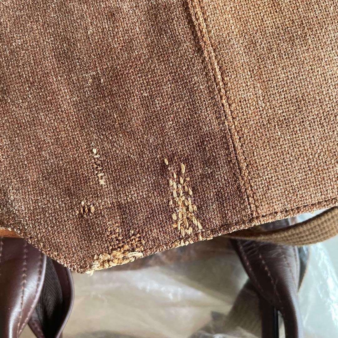 酒袋　柿渋染め　ショルダーバッグ