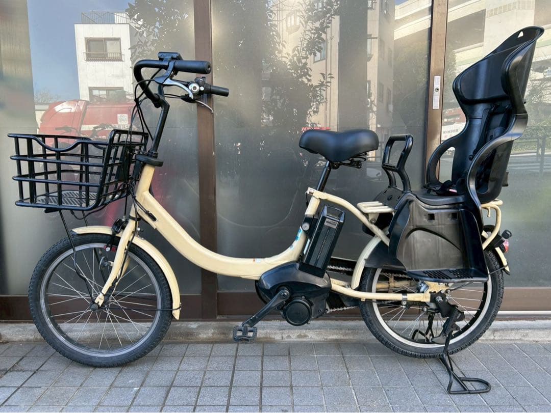 中古電動自転車 ヤマハ パス バビーun 20インチ ベージュ №3650