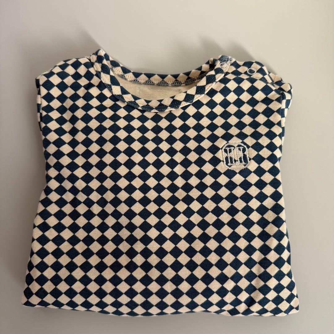 ぽ*た様 houseonthehill Bodysuit (Argyle) 80