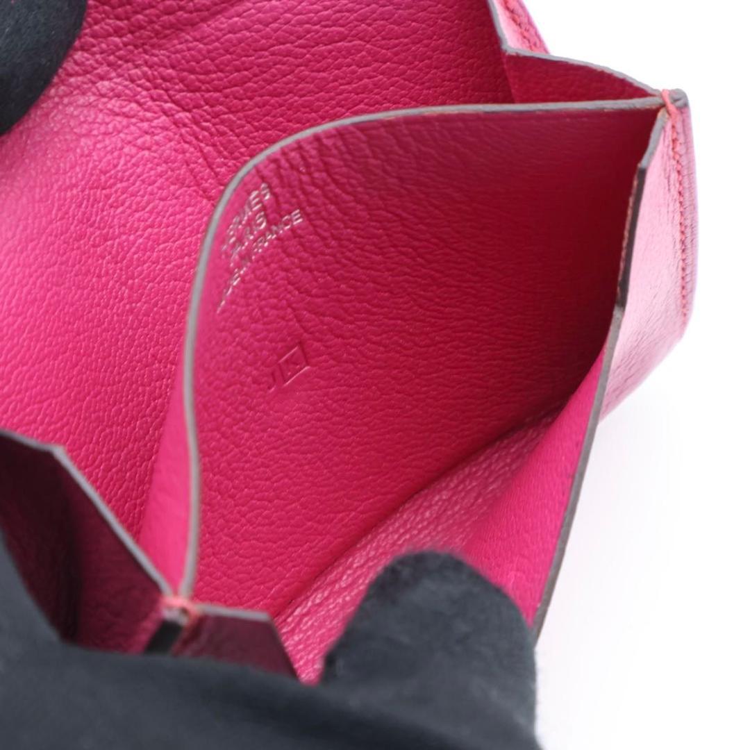 【極美品】HERMES ベアン　カードケース　シェーブル　名刺入れ　ピンク