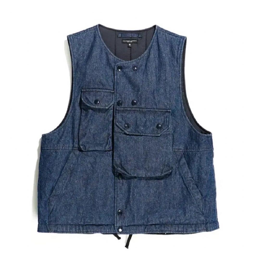 エンジニアドガーメンツ　カバーベスト　(デニム・プリマロフト)