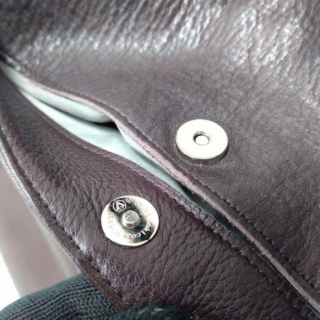 美品 ✨️ マーガレットハウエル MHL レザーショルダーバッグ ダークブラウン