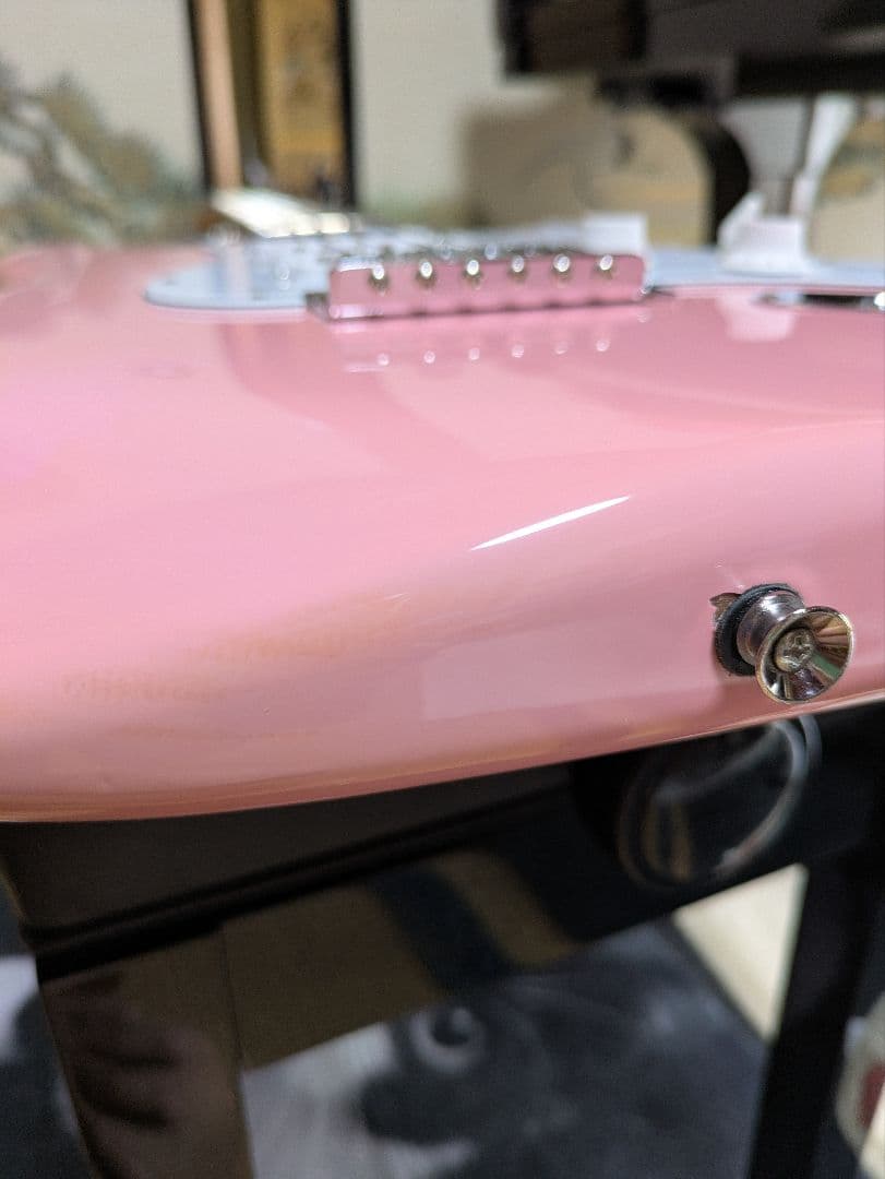 フォトジェニック　Photogenic　ピンク エレキギター ストラト