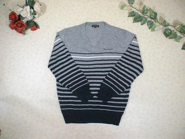 62250 ツアーディビジョン　Ｖネックセーター　グレー　サイズO