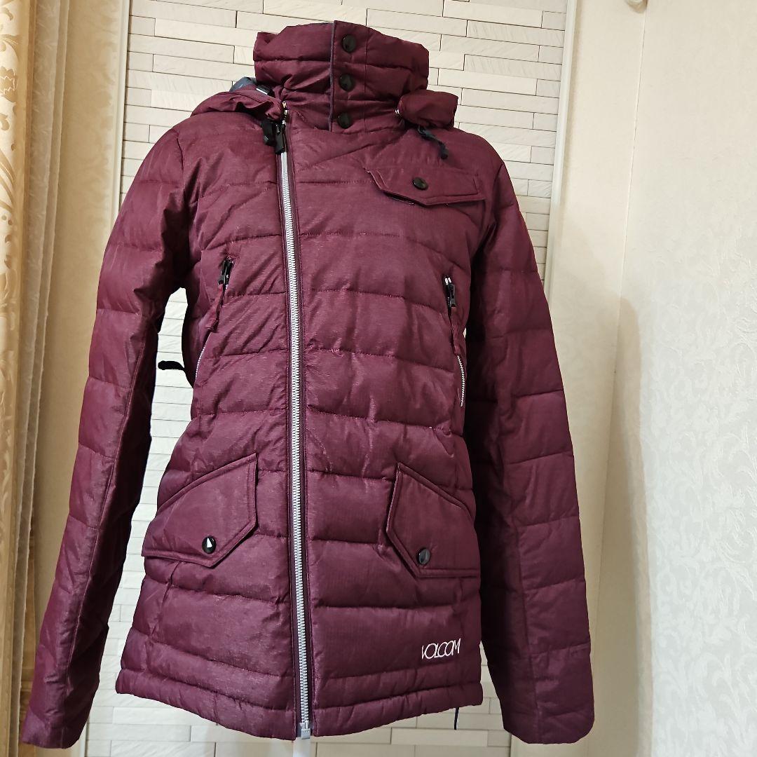 美品　VOLCOMボルコム　ダウン混ウインタージャケット　レディースSPボーイズ