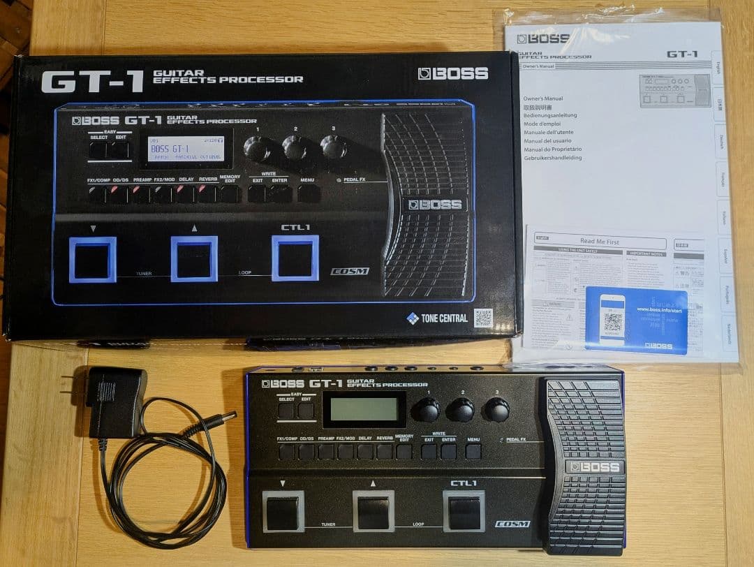 BOSS GT-1　DCアダプター付き