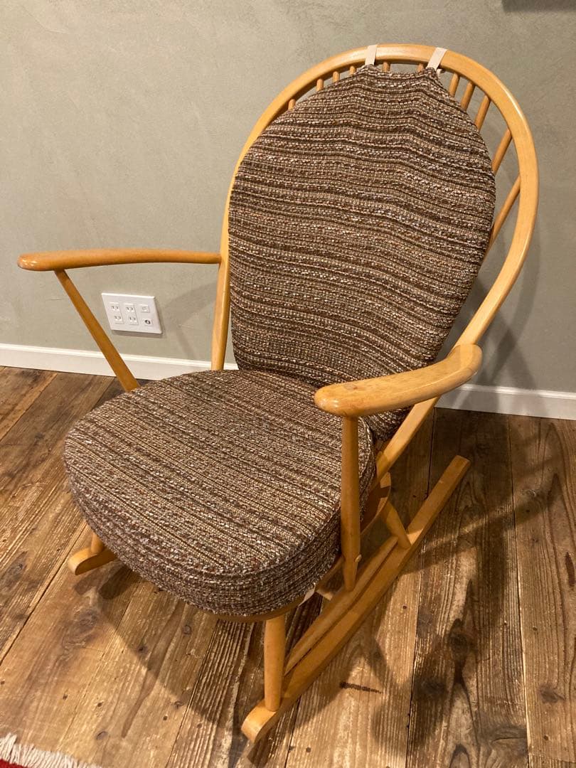 アーコール　ERCOL　ロッキング　グランドファーザーチェア　ヴィンテージ