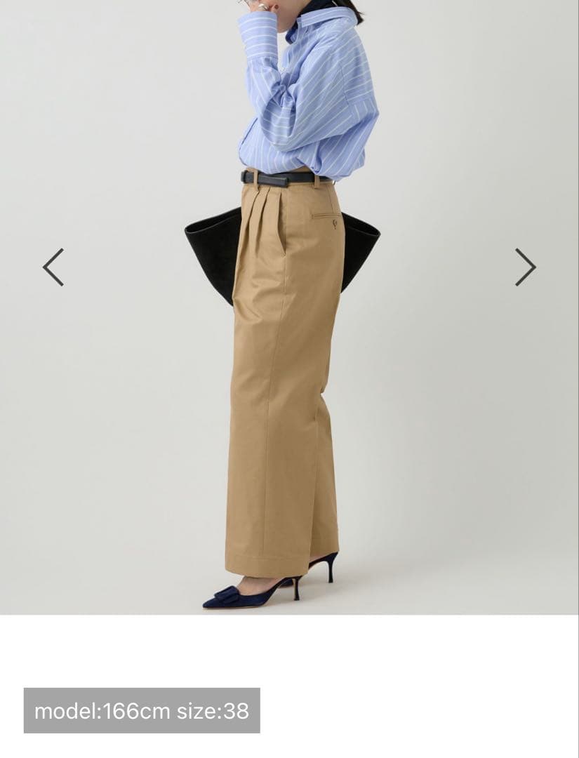 chaos ツータックチーノパンツ　38【新品】