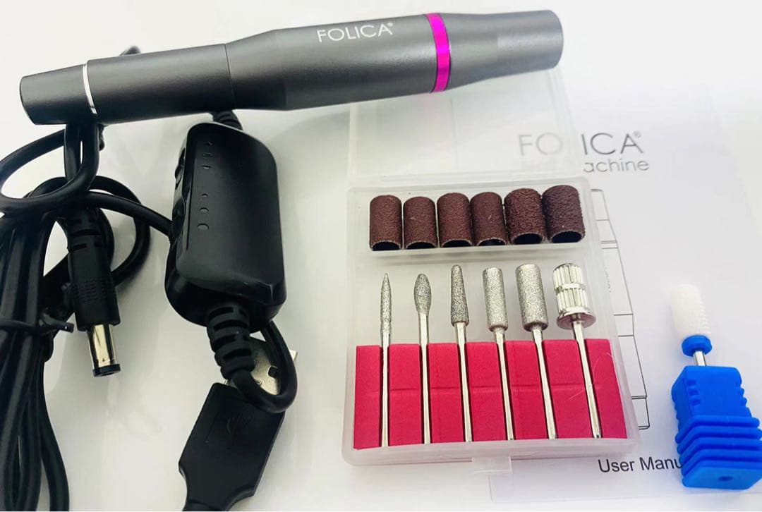 ジェルネイル　ネイルマシーン　ダストコレクター　グレー　プチプラ　フォリカ