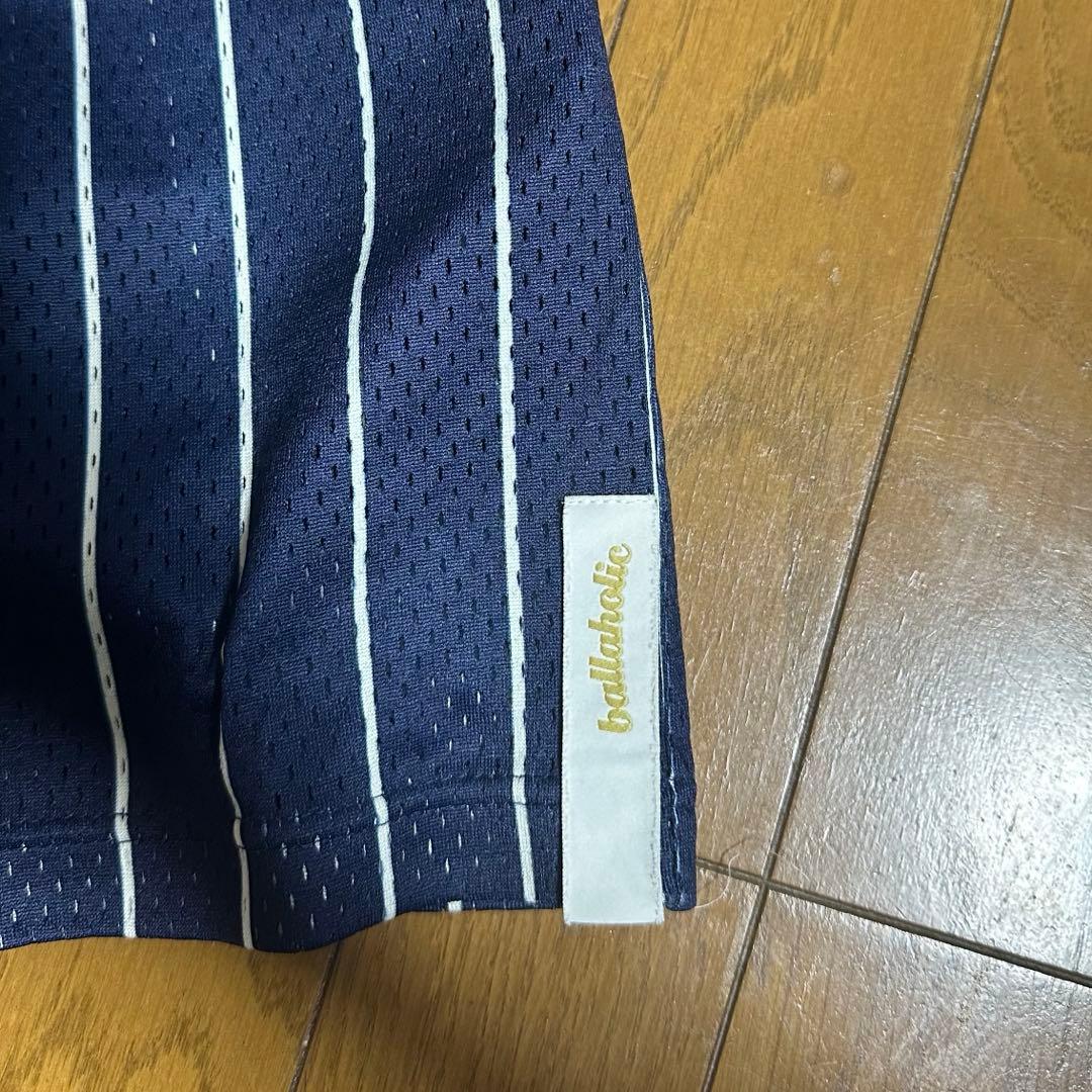 ballaholic Stripe Mesh Zip Shorts Lサイズ