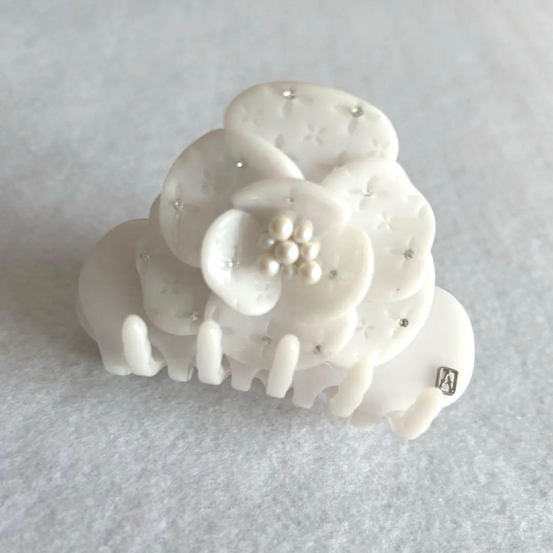 【美品】ALEXANDRE DE PARIS LISERAI S クリップ 白