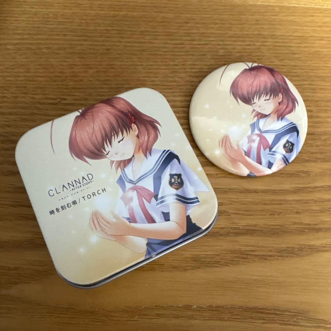 公*o様 CLANNAD ブリキ缶+缶バッジ