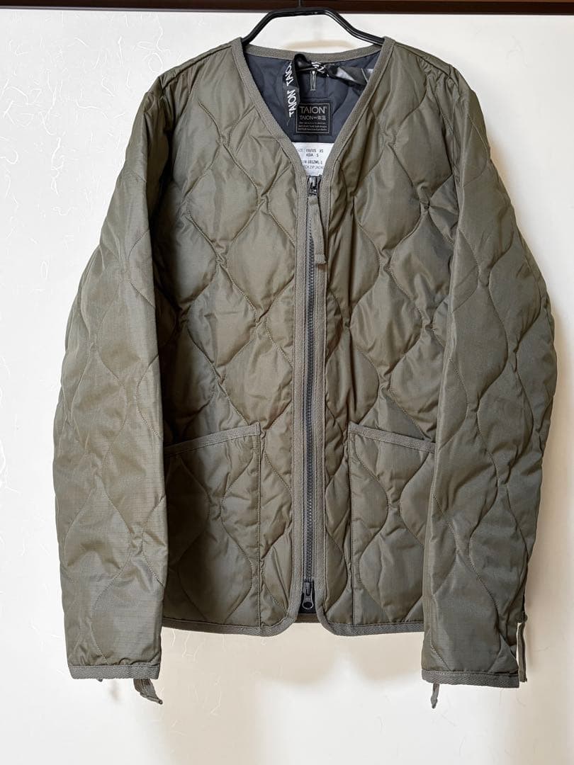 TAION / CR モッズコート（ライナー付属） ブラック(ダークオリーブ)