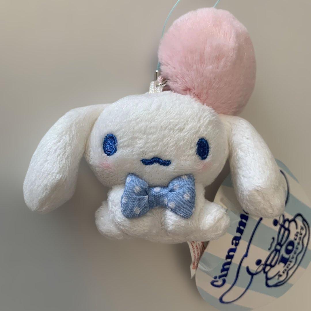 【新品】 シナモロール 10周年 マスコット ちょこんとストラップ シナモン