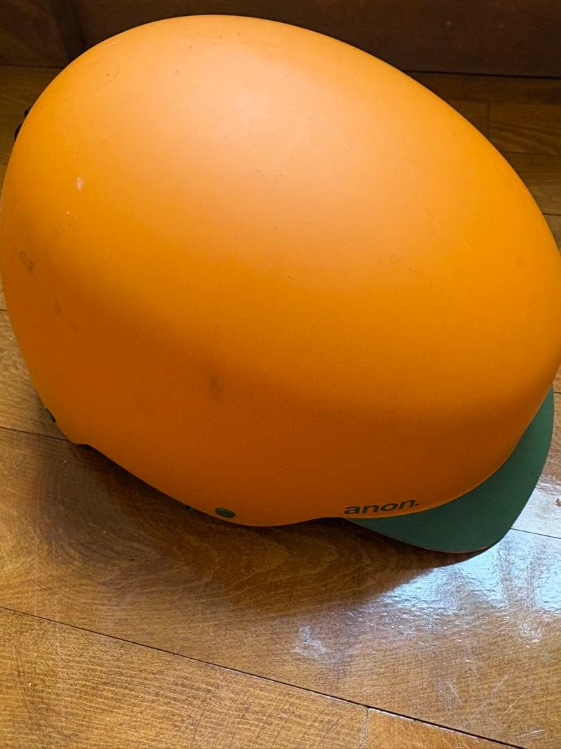 anon アノン　ヘルメット オレンジ　バイザー付　blitz オレンジ