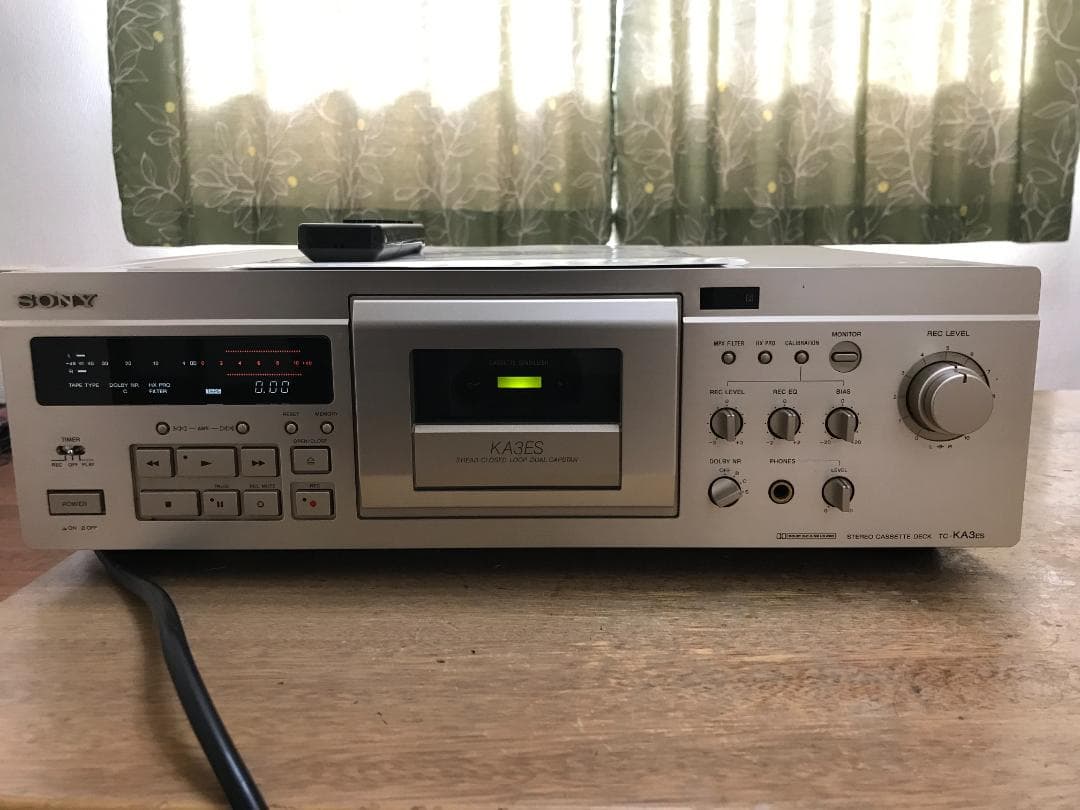 SONY TC-KA3ESステレオカセットデッキ　リモコン説明書元箱ゴールド金色