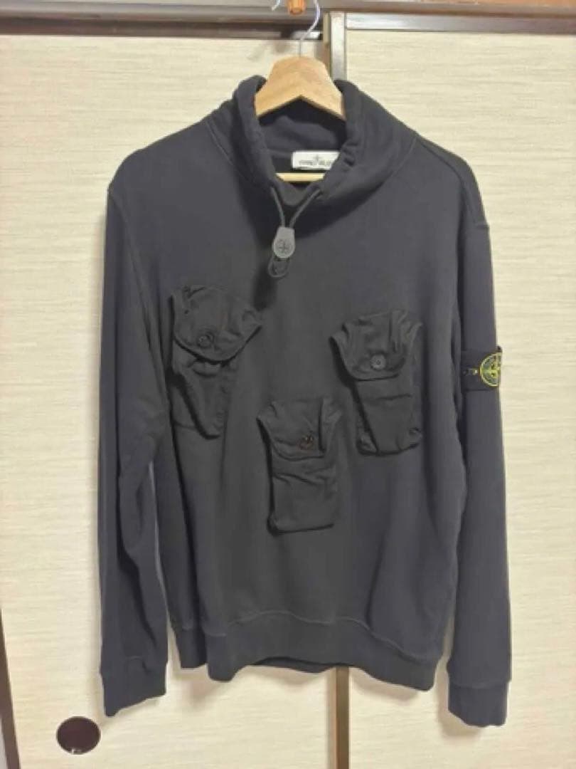 トップス STONE  MULTI POCKET MOCK NECK M