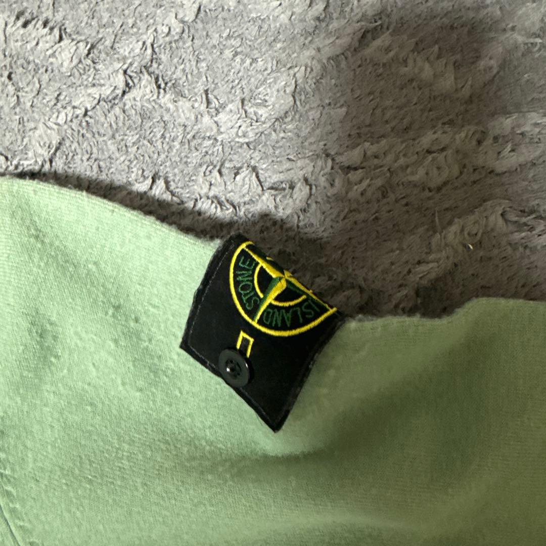 STONE  グリーン クルーネックセーター