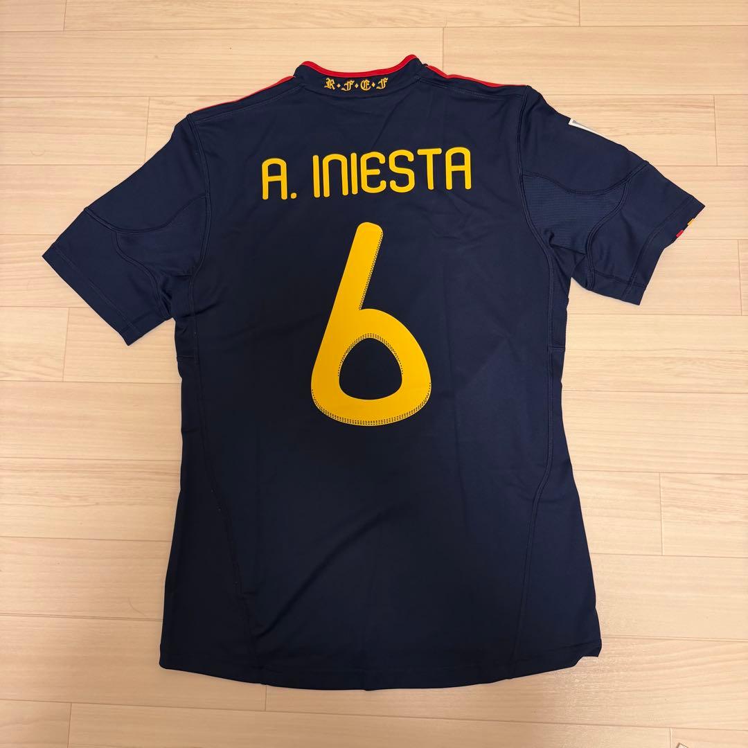 スペイン代表 A. INIESTA 6番 ユニフォーム 2010 W杯初優勝決勝