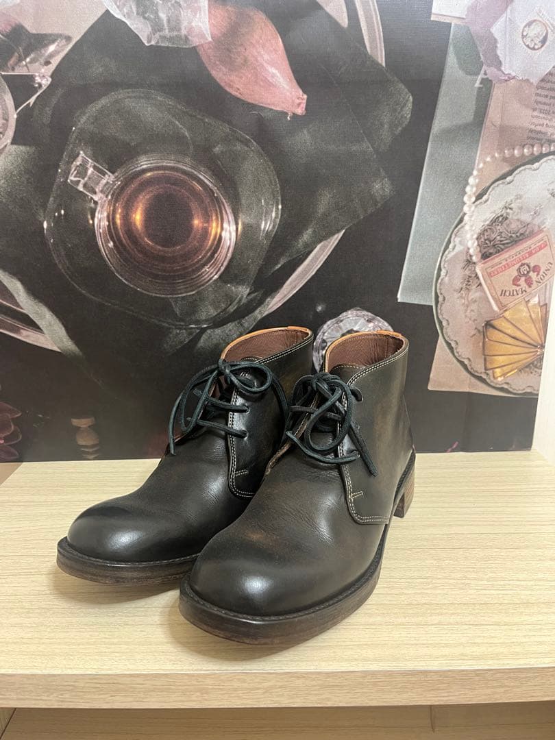 未使用　ベイクルーズ　MOTO 革靴　日本製　チャッカブーツ　サイズ1