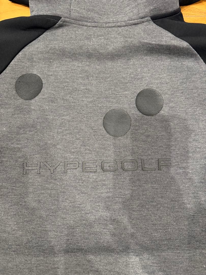 HYPEGOLF フード付きセーター グレー・ブラック