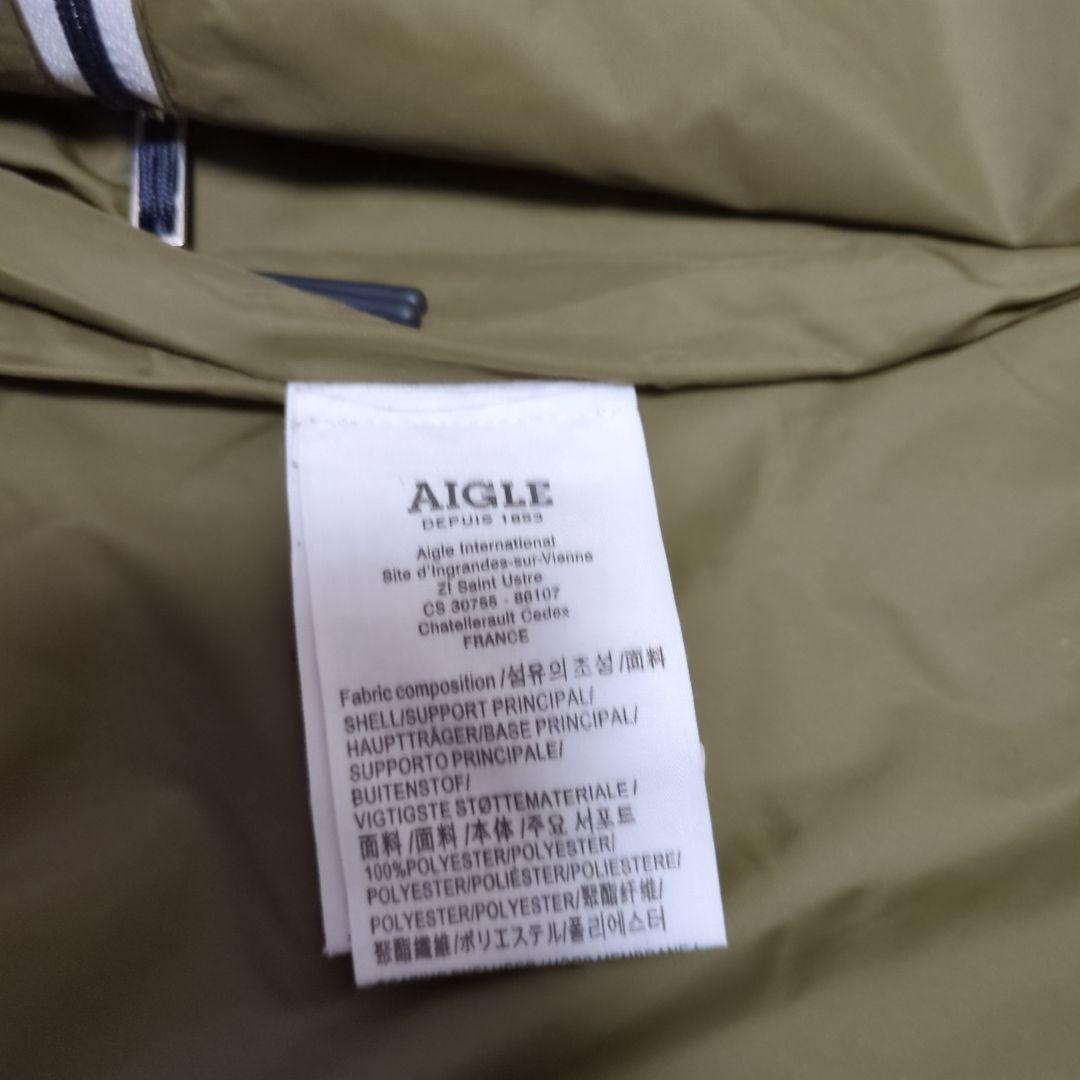 AIGLE フード付きモッズコート 38サイズ オリーブ