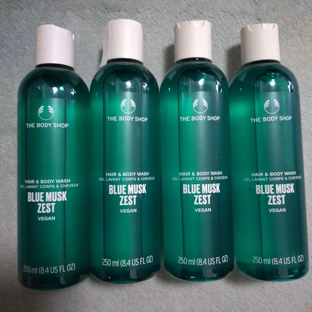 ボディショップ　ブルームスクゼスト ヘア＆ボディウォッシュ250ml　4本