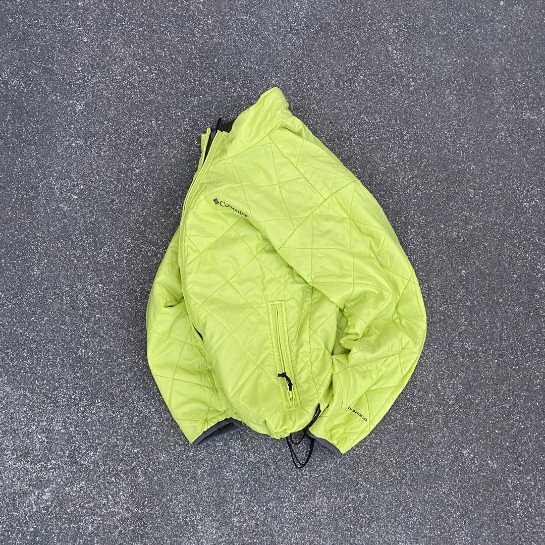 00s Columbia 短丈 リバーシブル ダウンジャケット y2k テック系