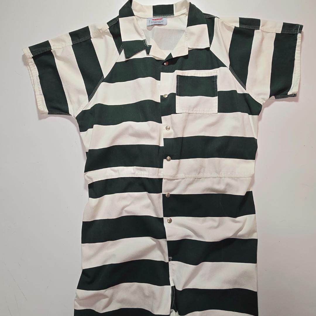 BOB BARKER 囚人服　プリズナーつなぎ　ボーダー　3XL メキシコ製