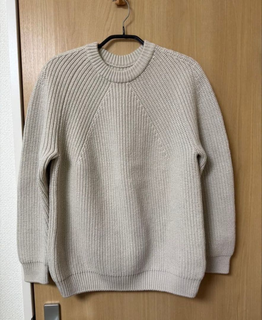 バトナー シグネチャークルーネックニット 3 アイボリー系