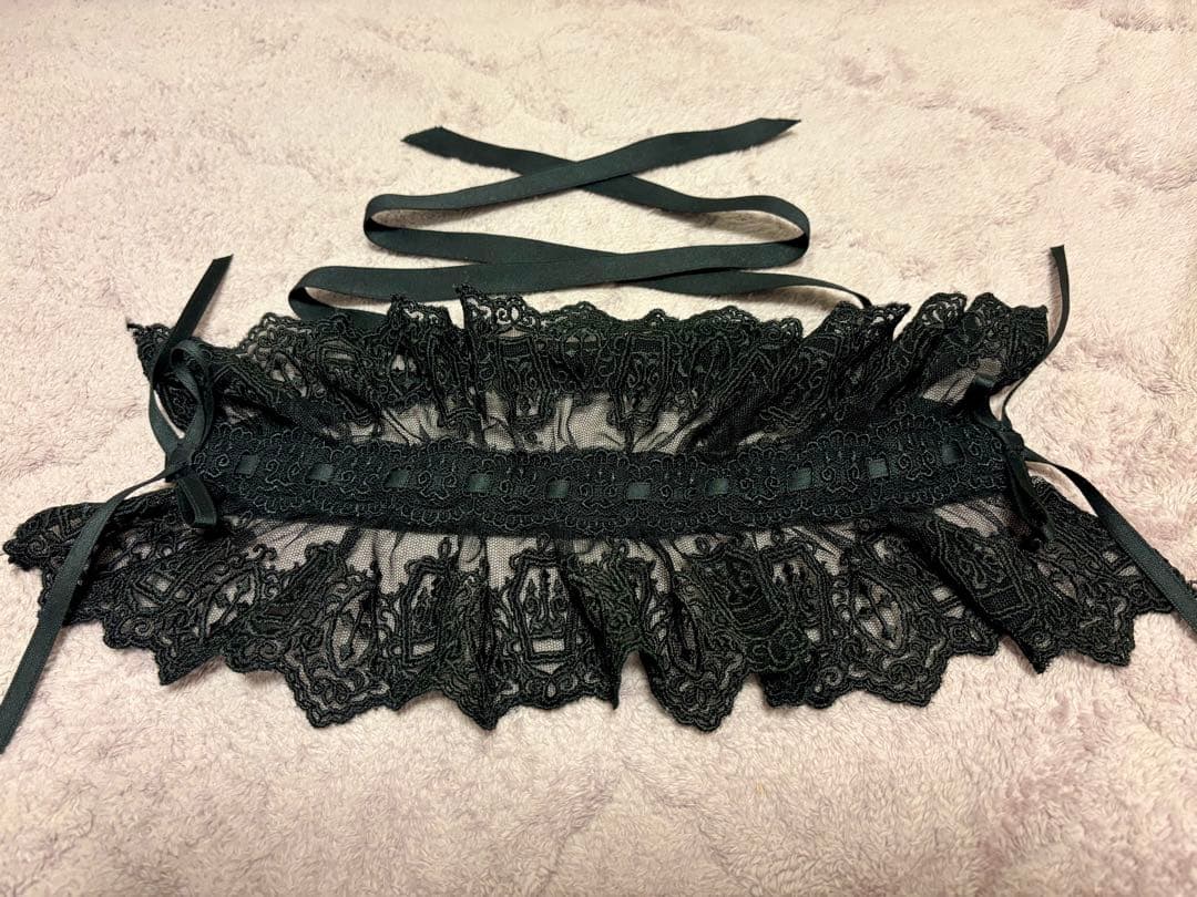 モワティエ コフィンレースヘッドドレス 送料込 美品