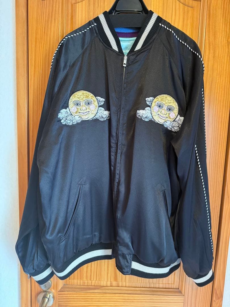 ヒグチユウコ スカジャン　月と太陽(リバーシブル)